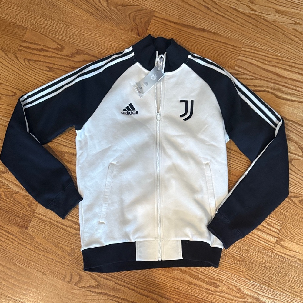 Adidas Juventus Raglan Full Zip Training Jacket Black White